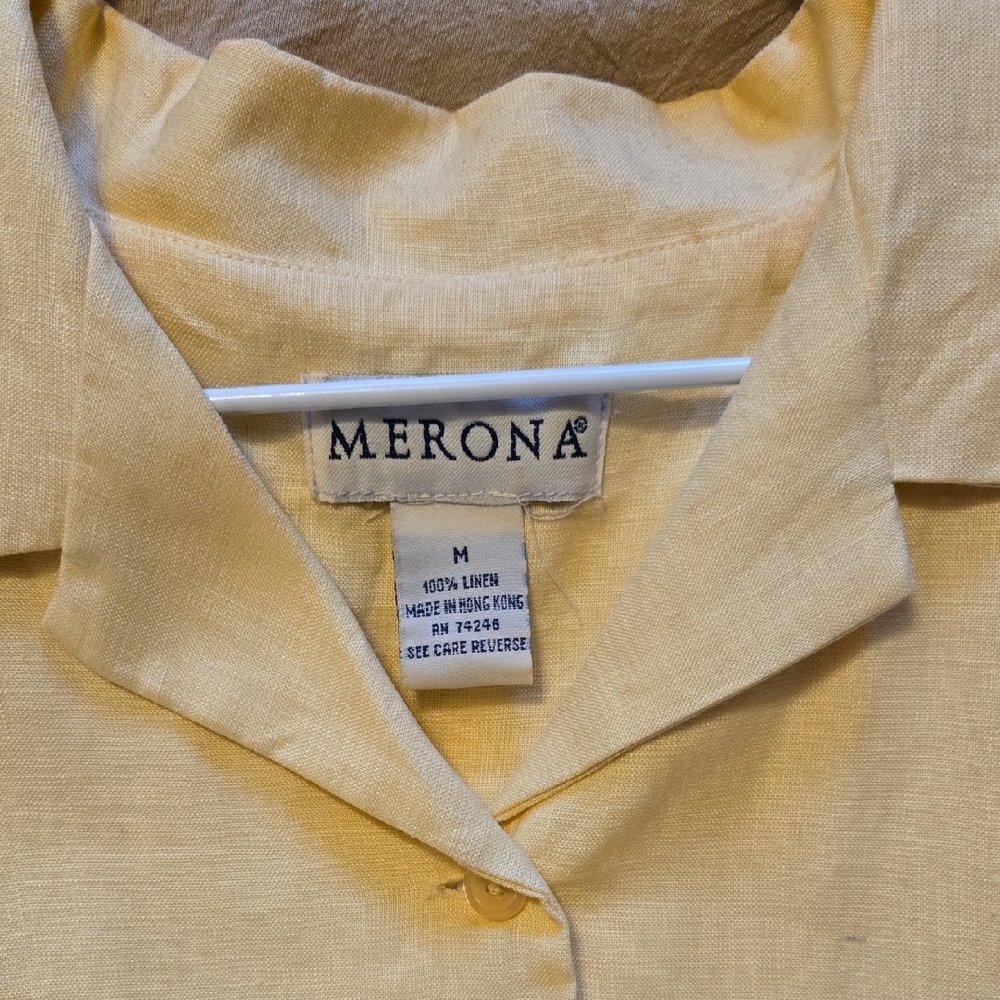 Merona Light Yellow Linen Dress